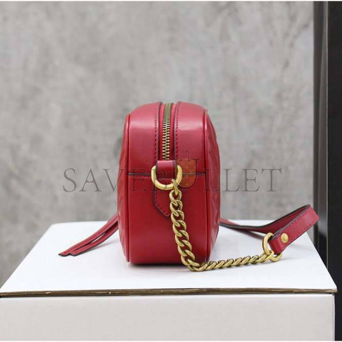 GUCCI MARMONT MATELASSE MINI BAG 448065 DTD1T 6433 172 (18*12*6cm)